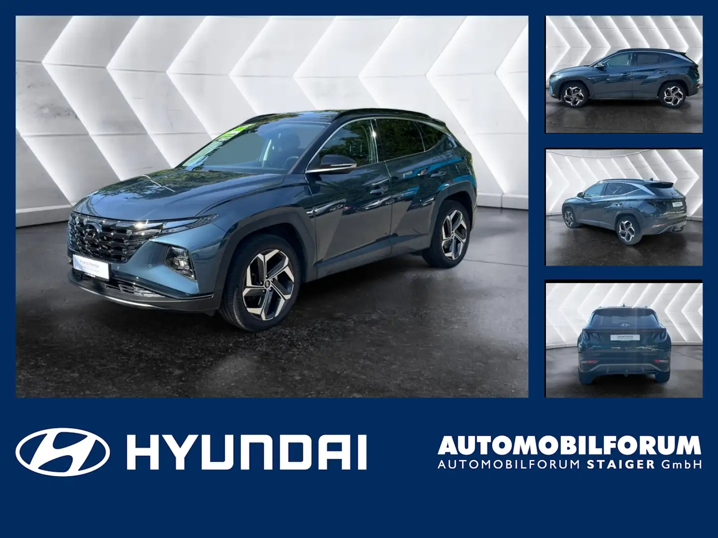 Hyundai TUCSON 1.6 T-GDI Trend AHK 2xKlima ACC AUT LM Zwart - 1