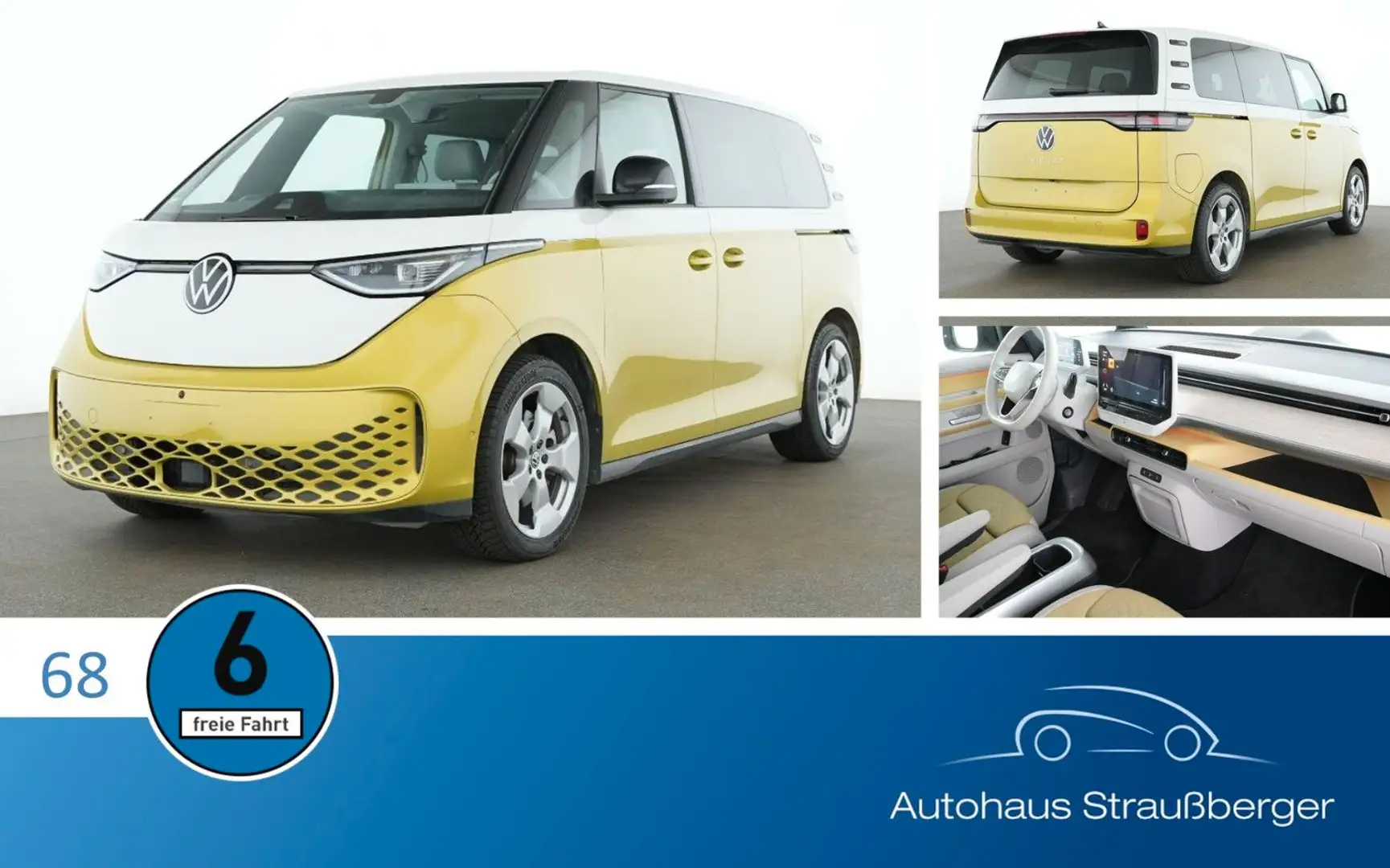 Volkswagen ID. Buzz 150 kW Pro 360° IQ AHK ACC NP: 85.000€ Blanc - 1