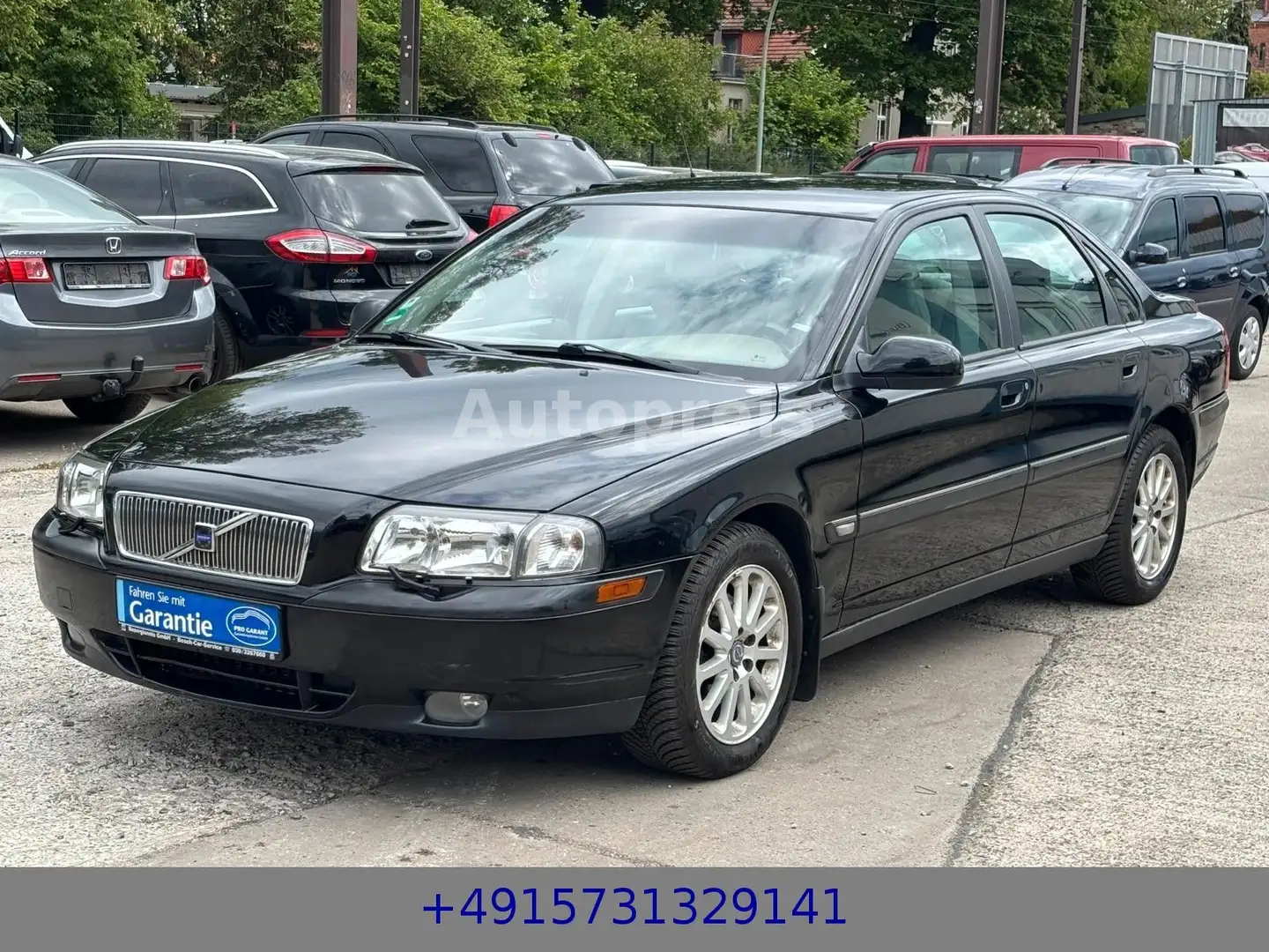 Volvo S80 2.4 Klima Leder SHZ Tempomat Negro - 1