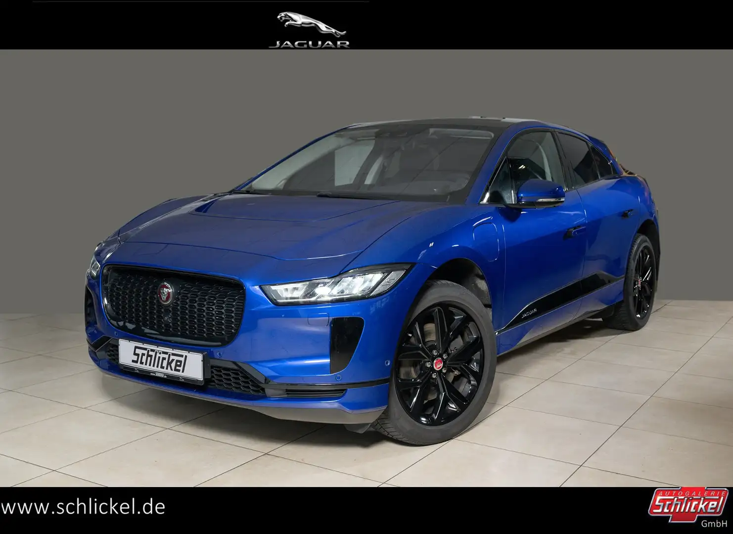 Jaguar I-Pace S Black-Pack Navi ACC Head-up Panoramadach Met. Modrá - 1