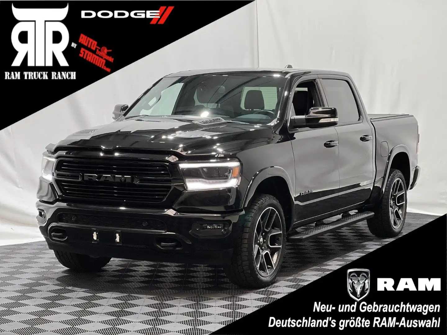 Dodge RAM 1500 Laramie Crew Cab 4x4 *LPG/AHK/BAKFLIP Schwarz - 1