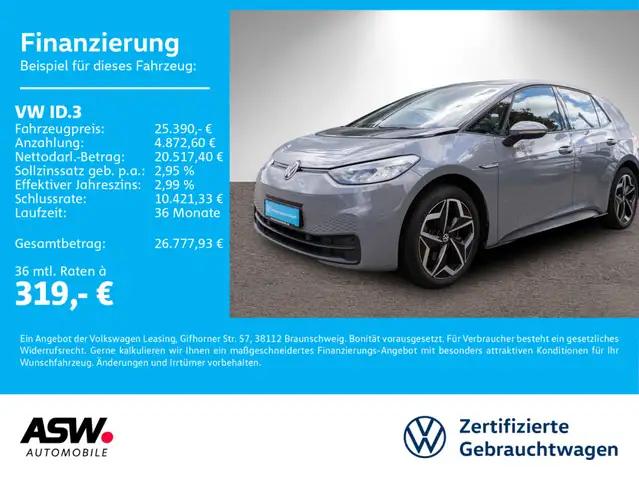 Volkswagen ID.3 Pro Performance LED Navi PDC ACC SHZ Wäpu