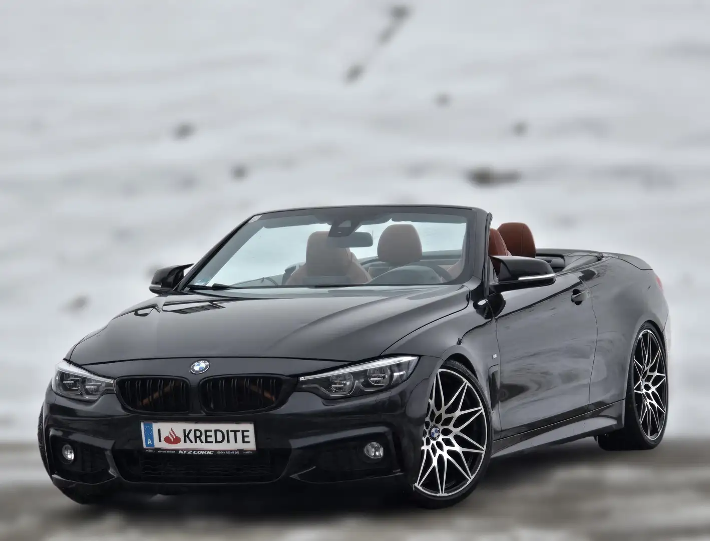 BMW 435 i Cabrio F33* 306 PS* Automatik* Navi* Braun Leder Schwarz - 1