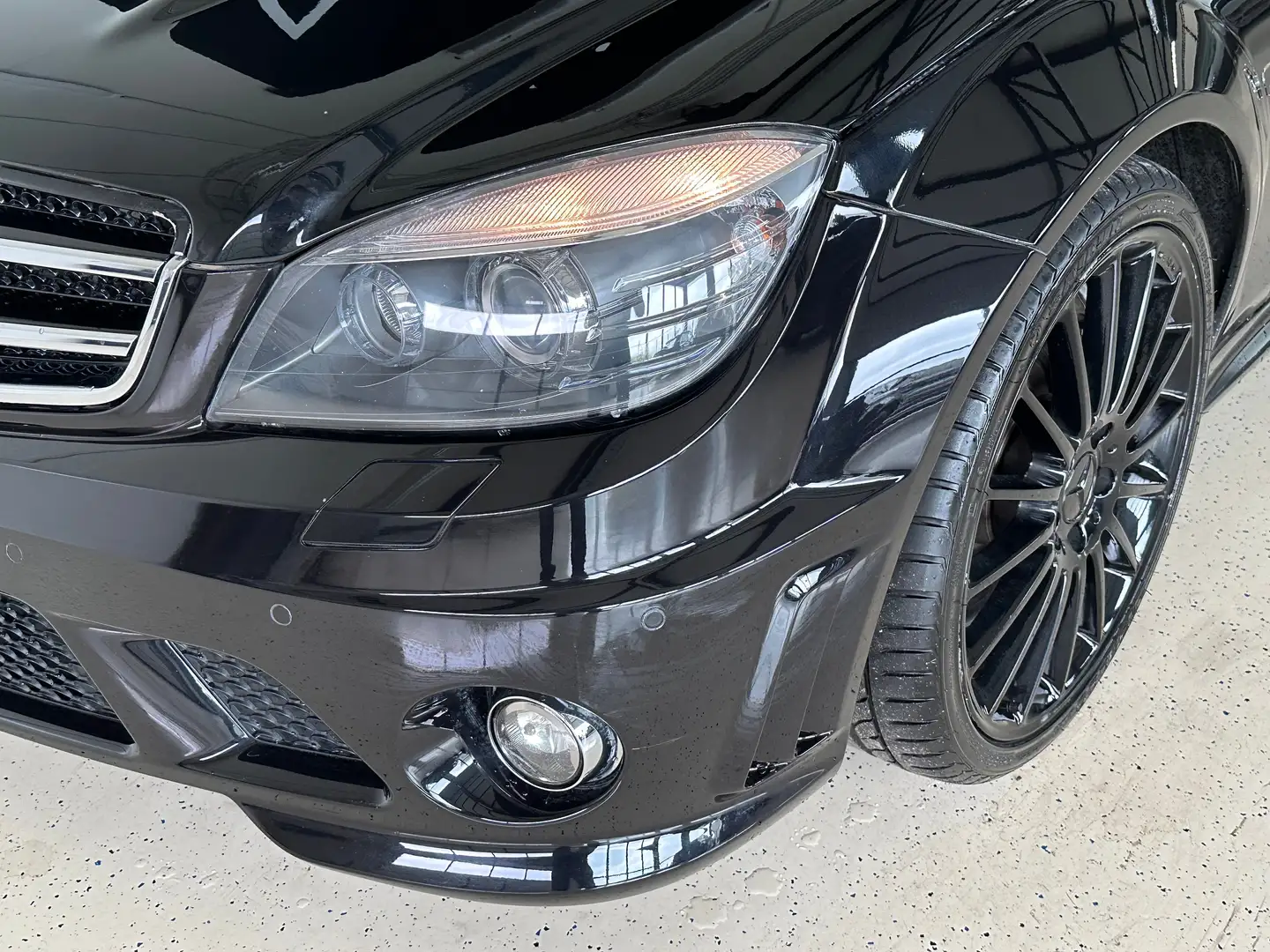 Mercedes-Benz C 63 AMG W204 6,3 V8 Saugmotor ALLBLACK Tausch Finanzierun Negro - 2