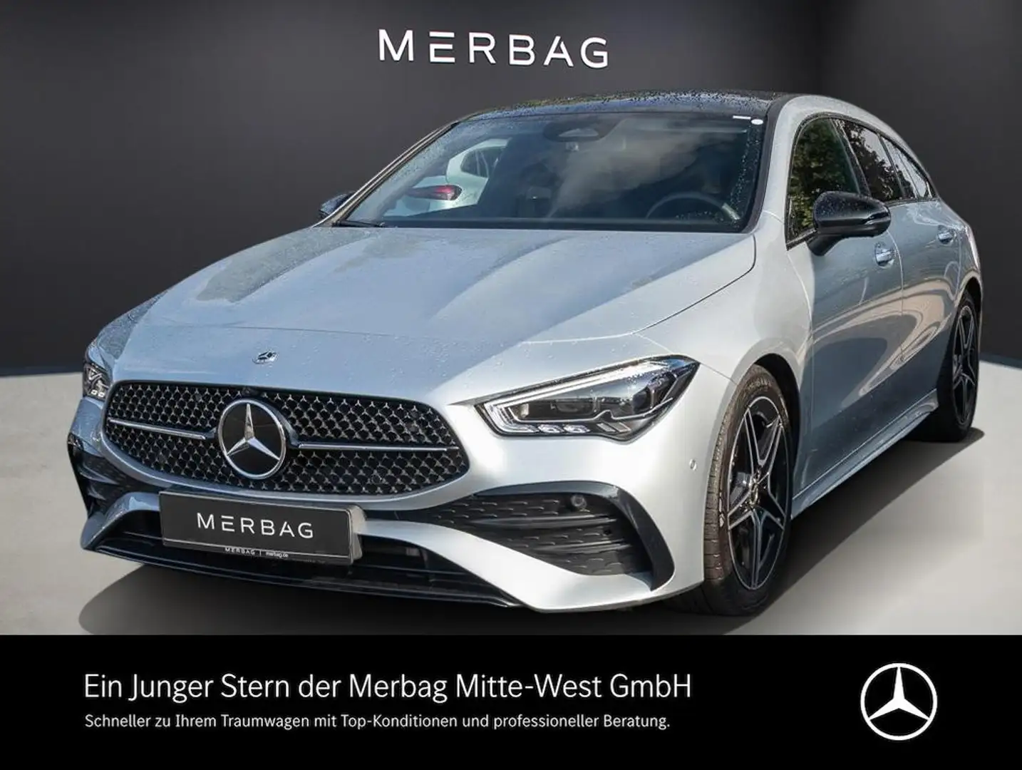 Mercedes-Benz CLA 200 d Shooting Brake Pano SpurW W-Paket LED Silber - 1