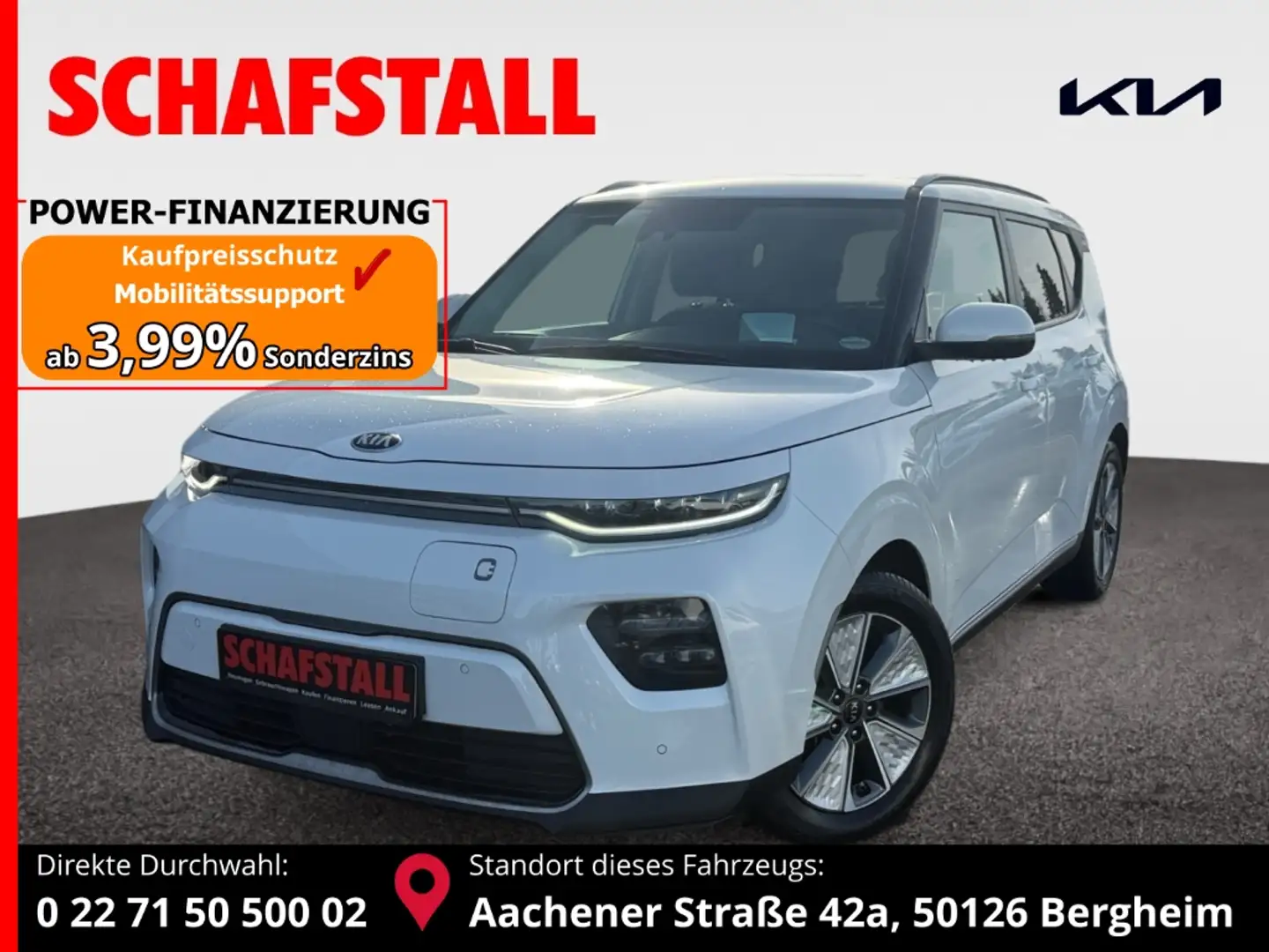 Kia Soul EV Spirit 3-Phasen-Lader Head UP ACC Tempomat Navi Blanc - 1