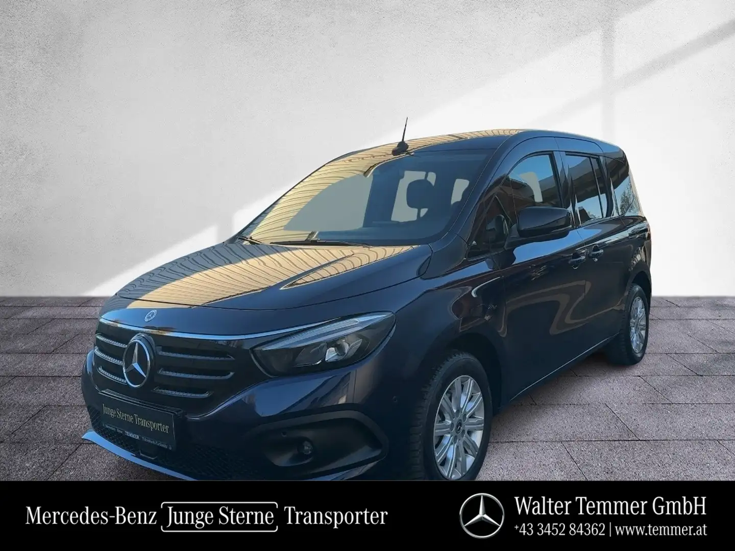 Mercedes-Benz EQT 200 NP € 50.400.- AHK Leder RKam Navi LED Bleu - 1