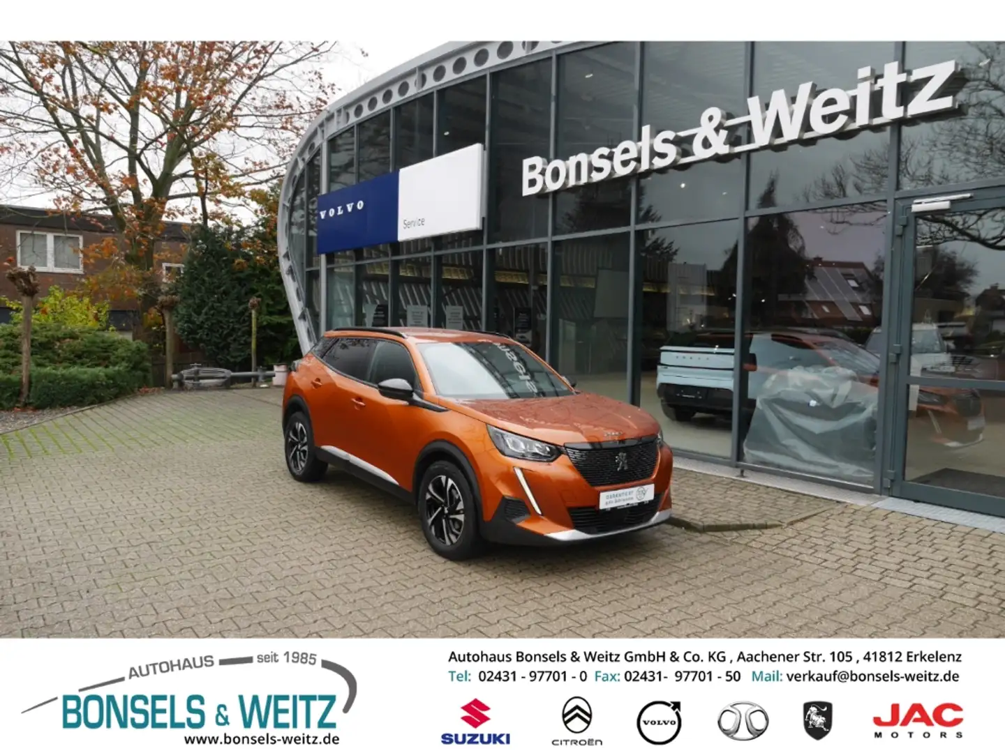 Peugeot 2008 1.2 PureTech 130 ALLURE LED Apple CarPlay Android Orange - 1