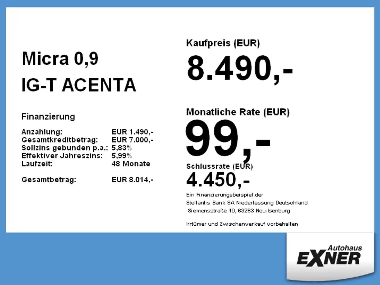 Nissan Micra 0,9 IG-T ACENTA  S/S 5-türig KlimaA+LM Gris - 2