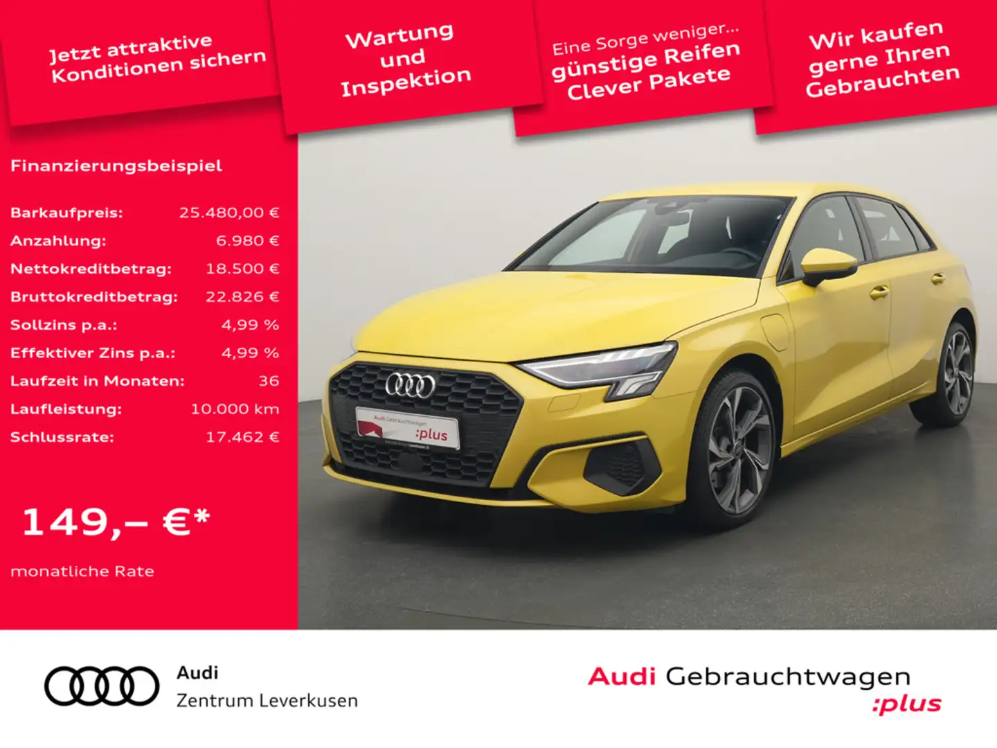 Audi A3 S tronic LED NAVI SHZ KLIMA PDC Schwarz - 1