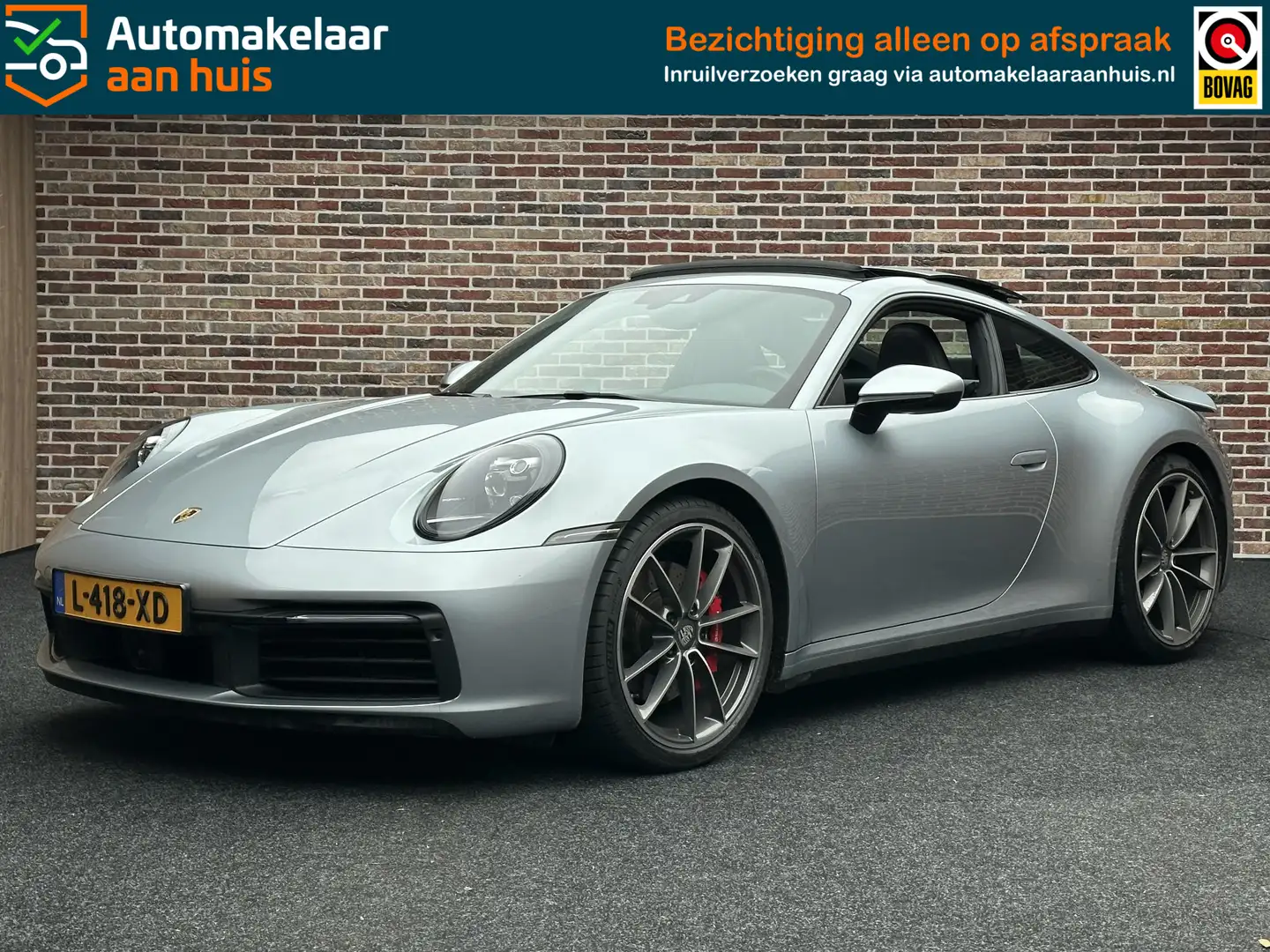Porsche 992 3.0 Carrera S BTW OpenDak Sport Chrono Bose Dealer Grijs - 1