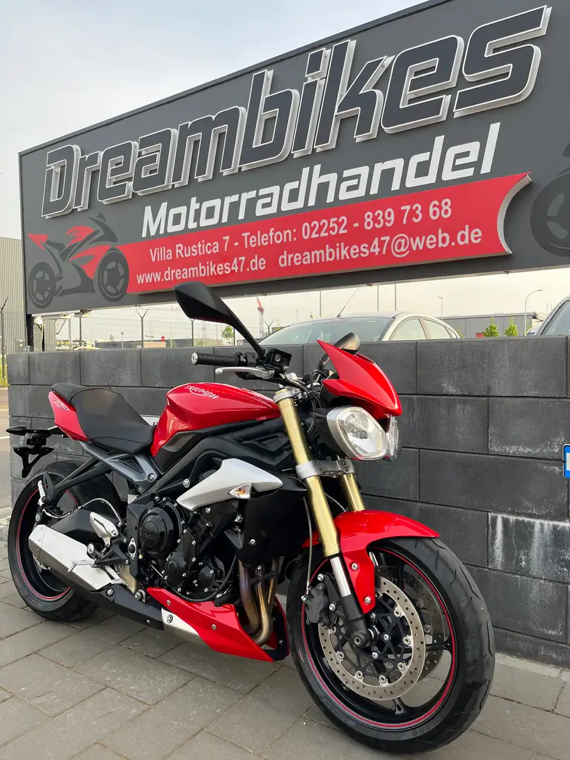 Triumph Street Triple 675 **1.FARUENHAND**NEUZUSTAND**INSPEKTION NEU** Roşu - 2