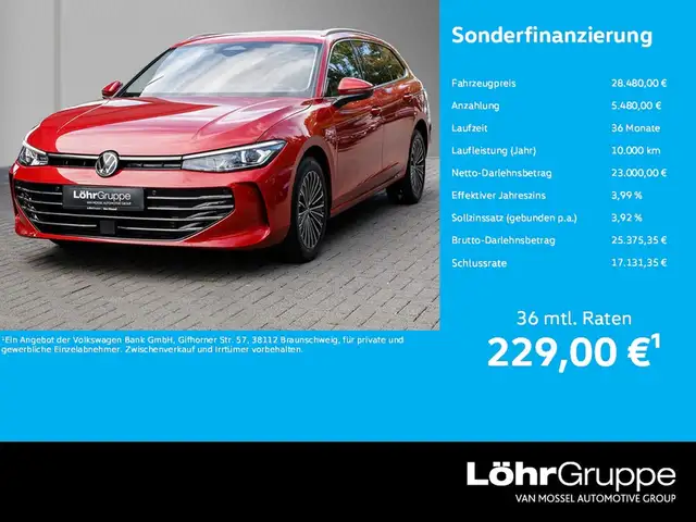 2024 Volkswagen Passat in Red for sale