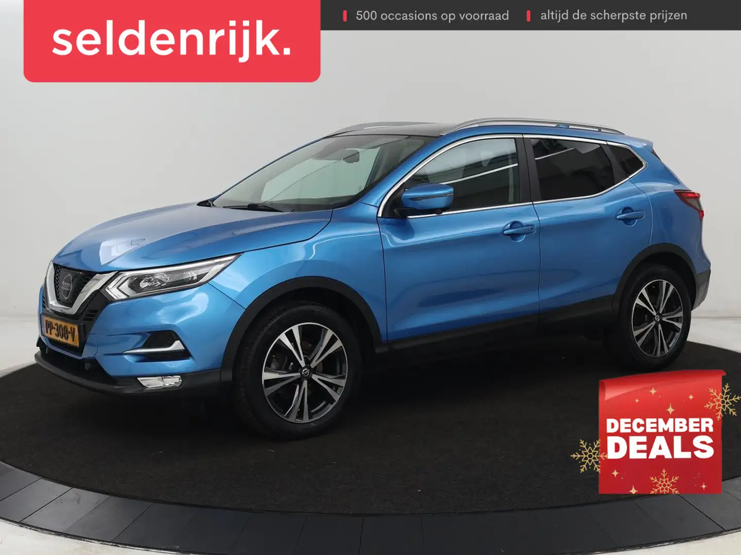 Nissan Qashqai 1.2 N-Connecta | Panoramadak | Trekhaak | 360 Came Blauw - 1