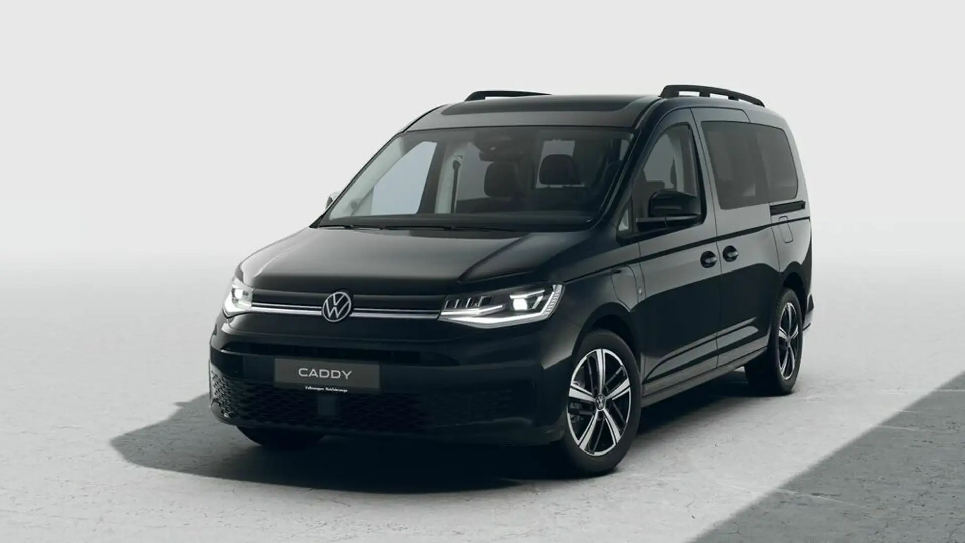 Volkswagen Caddy Dark Label Maxi eHybrid ''2x Schiebetür+Pano'' Schwarz - 1