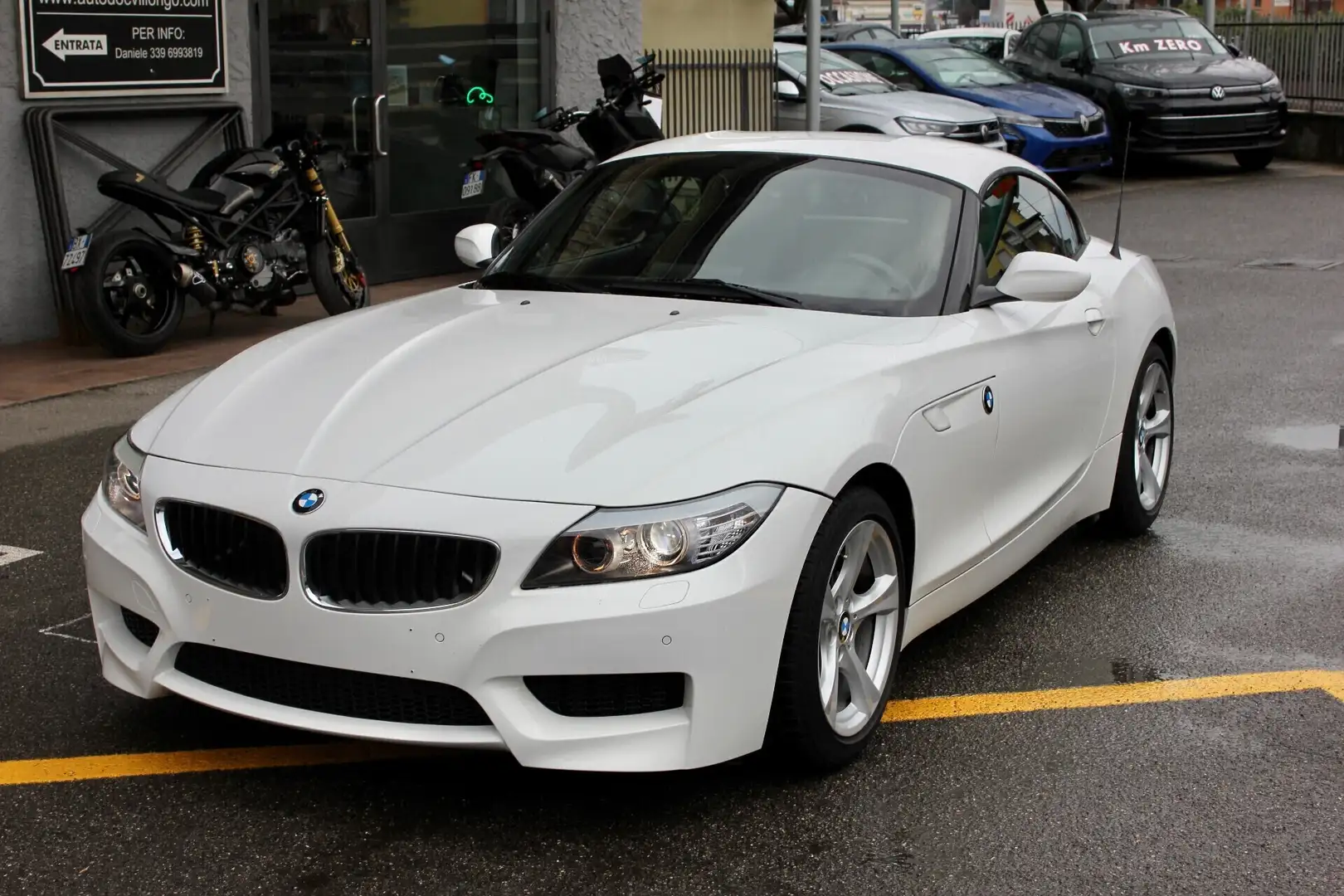 BMW Z4 2.0i 185 CV M-SPORT XENON SEDILI SPORT PELLE NERA Blanc - 2