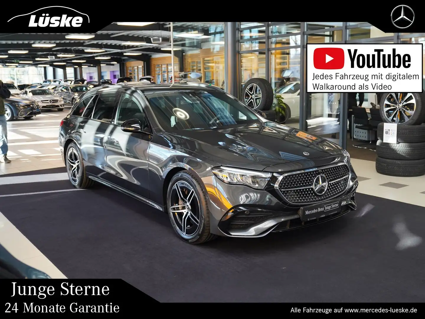 Mercedes-Benz E 220 E 220 d T AMG Line Night Lenkradheizung Anhänge Grey - 1