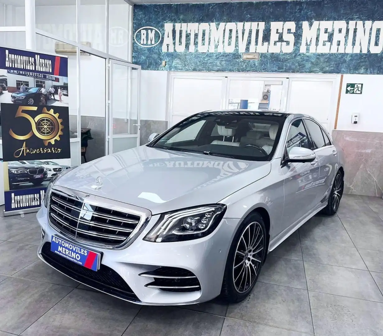 Mercedes-Benz S 400 400d 4Matic Largo 9G-Tronic Argintiu - 1