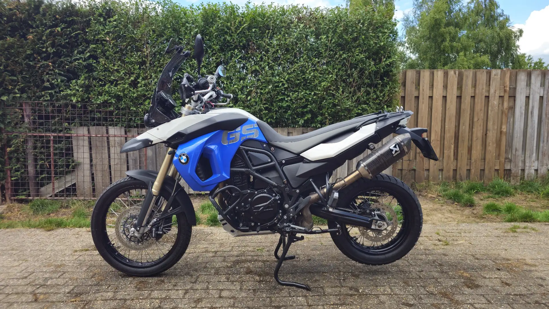BMW F 800 GS Akrapovic uitlaat Blauw - 1