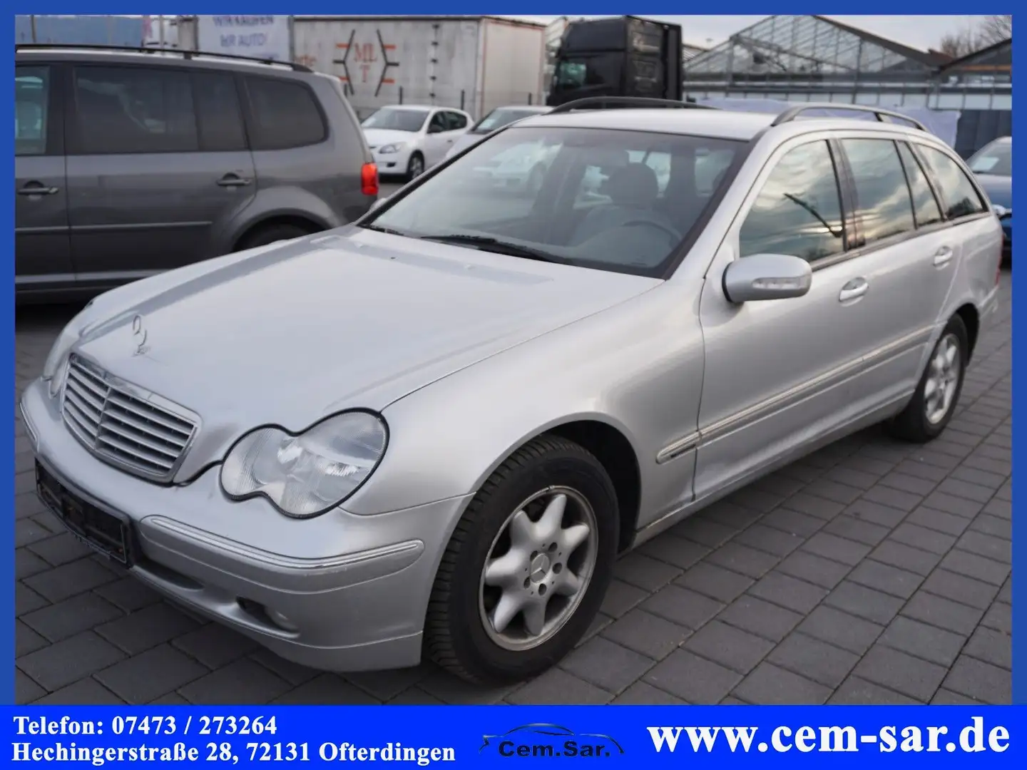 Mercedes-Benz C 180 T-Modell Kompressor *Elegance*TÜV & AU NEU Silber - 1