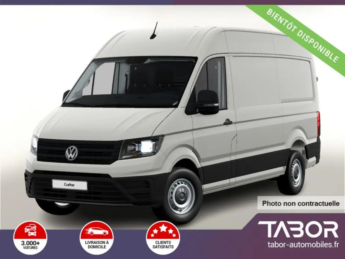 Volkswagen Crafter 35 2.0 TDI 140 AT8 L3H3 DigC Blanc - 1