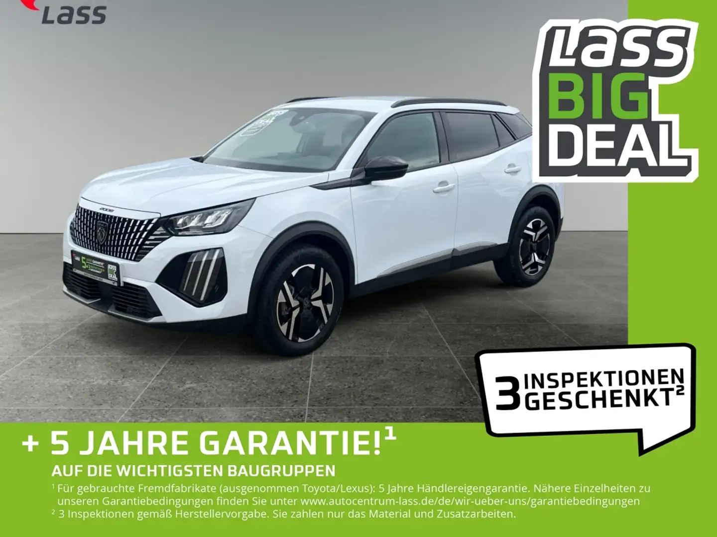 Peugeot 2008 1.2 PureTech 130 Allure LED KlimaA Leder Weiß - 1