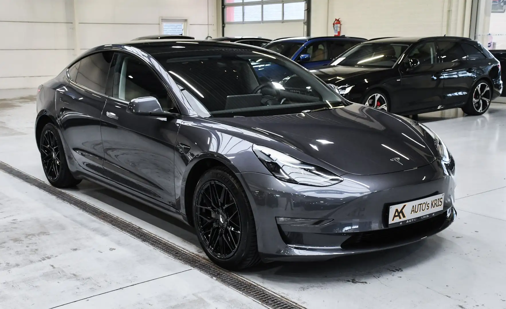 Tesla Model 3 Model 3 Dual Motor Long range -LEDER / NAVI / PANO Gris - 2