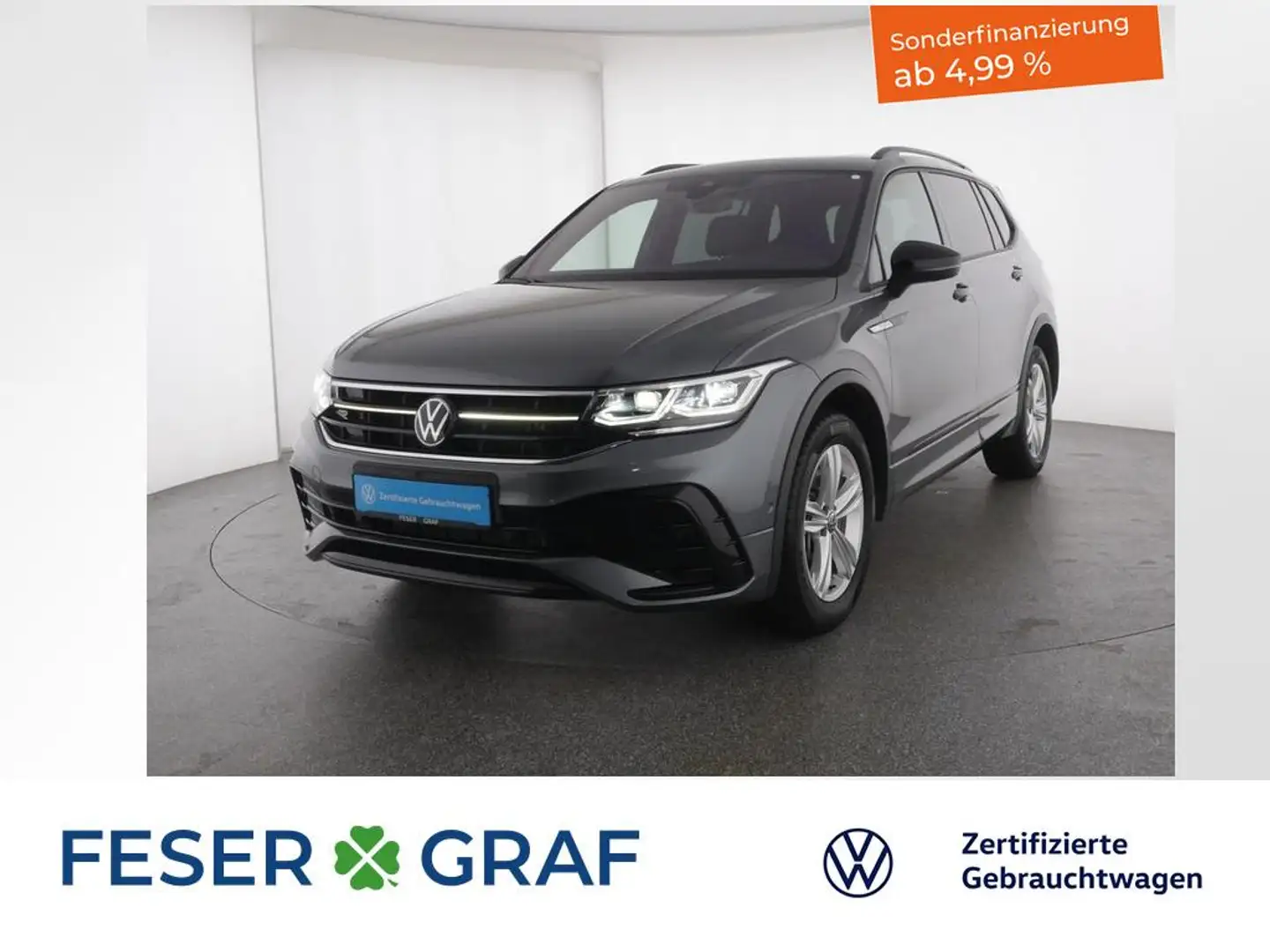 Volkswagen Tiguan Allspace 2.0 TDI R-Line 4M DSG AHK/Pano Grau - 1