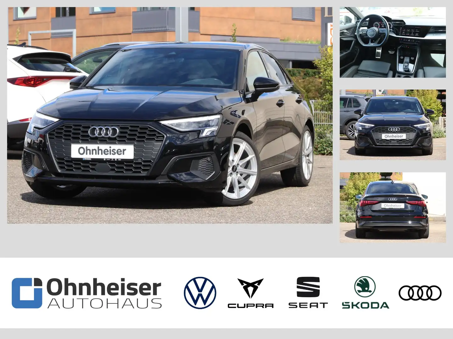 Audi A3 Limousine 1.5 TFSI S-tronic S-Line*BO*Stand.hz Schwarz - 1