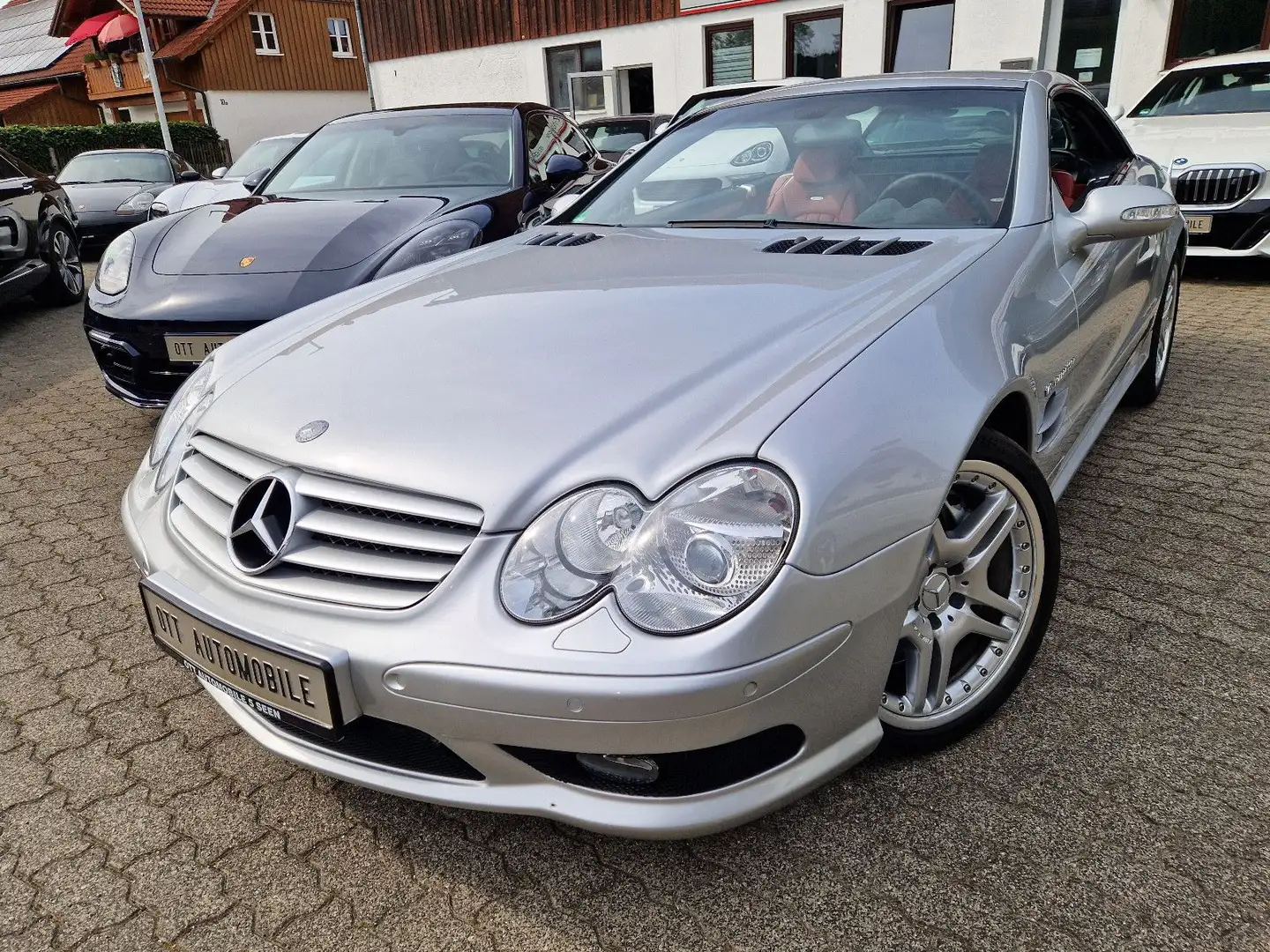 Mercedes-Benz SL 55 AMG "TRAUMZUSTAND" 1.HAND,SCHECKHEFT,BRD Argent - 2