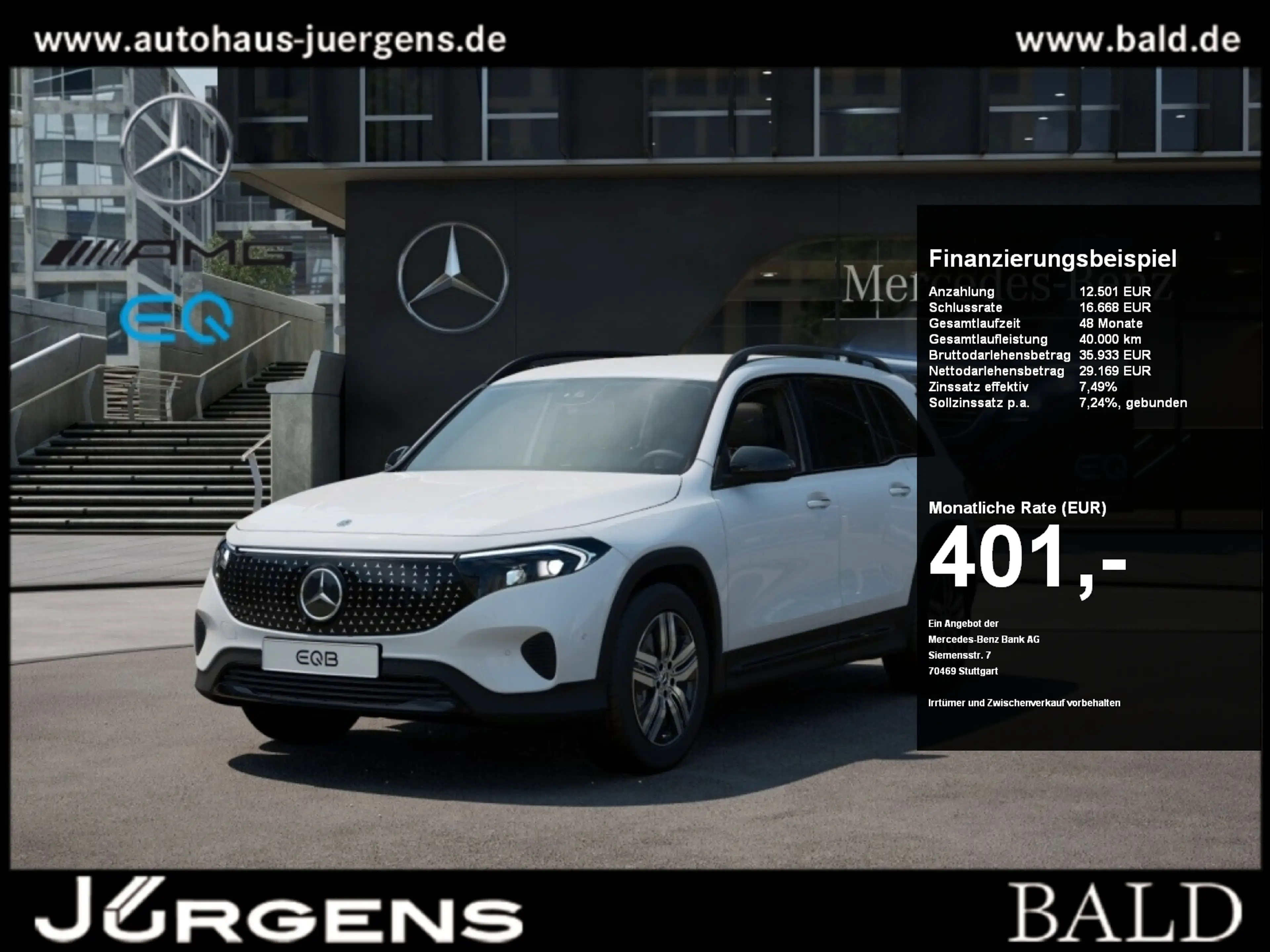 Mercedes-Benz EQB 250 + 7 Sitzer+Distr+Night+Amb+ILS+Cam+LED
