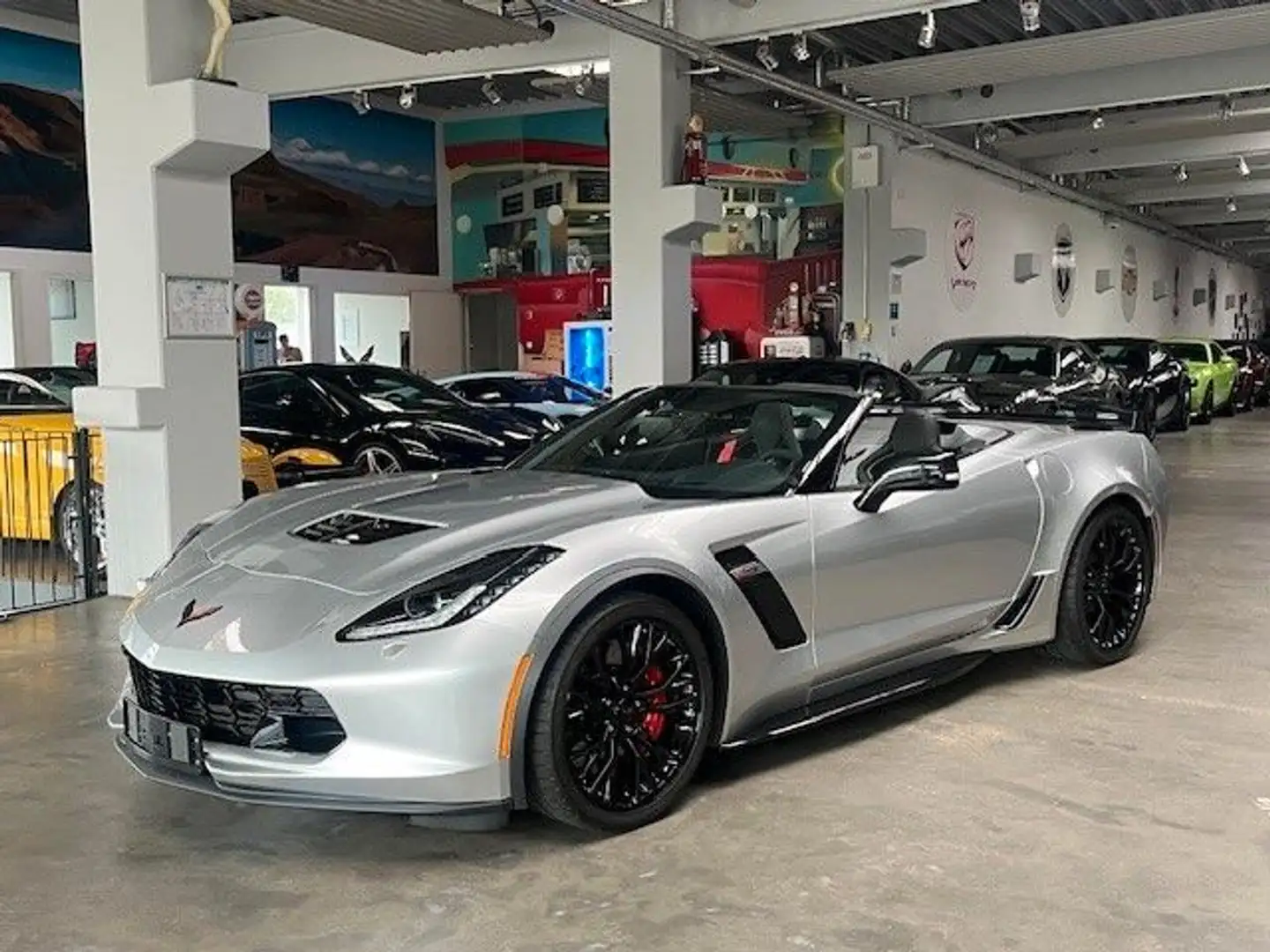 Corvette Z06 6.2 V8 Z06 AT8 Cabriolet 1 Hand Argento - 2