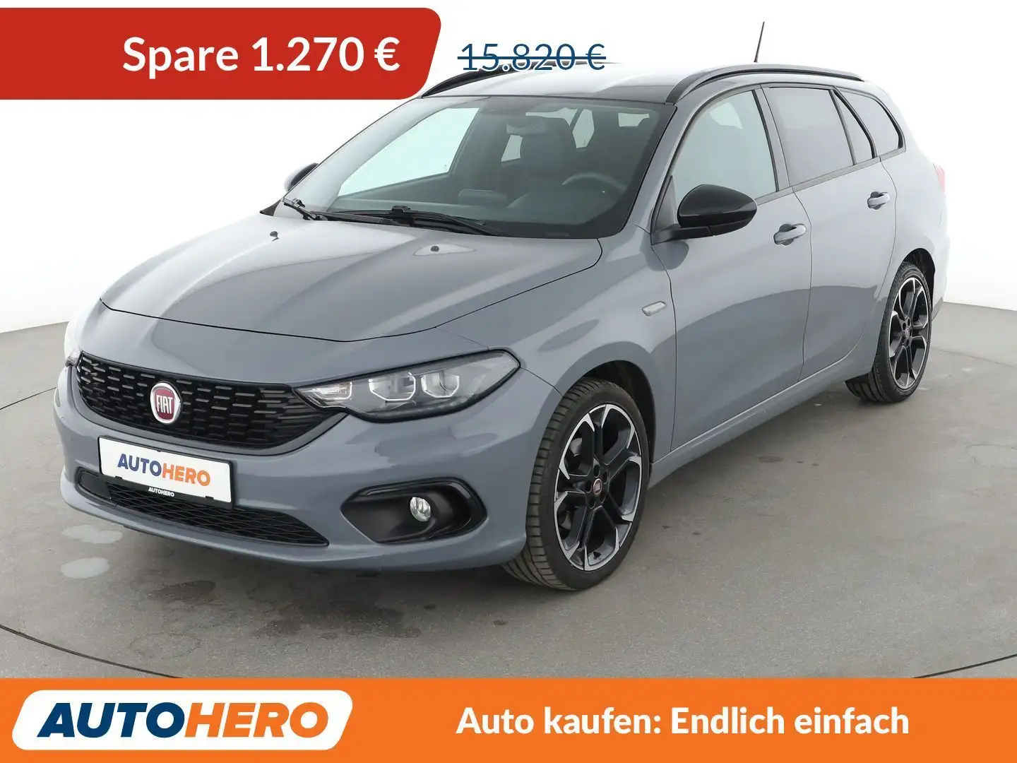 Fiat Tipo 1.4 Turbo S-Design*NAVI*XENON*CAM*PDC*SHZ* Grau - 1
