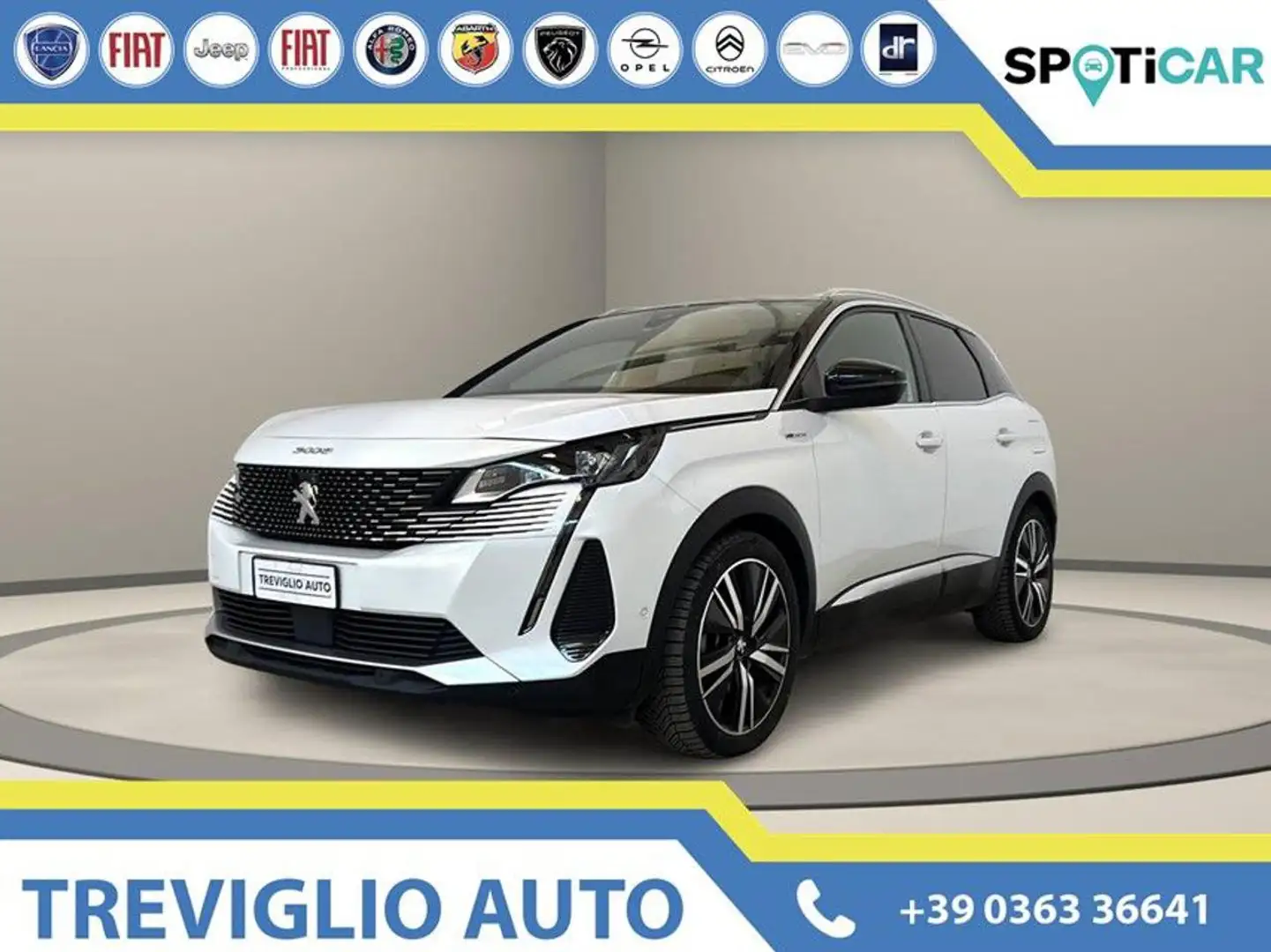 Peugeot 3008 Hybrid4 300 e-EAT8 GT Pack TETTO APRIBILE Blanc - 1
