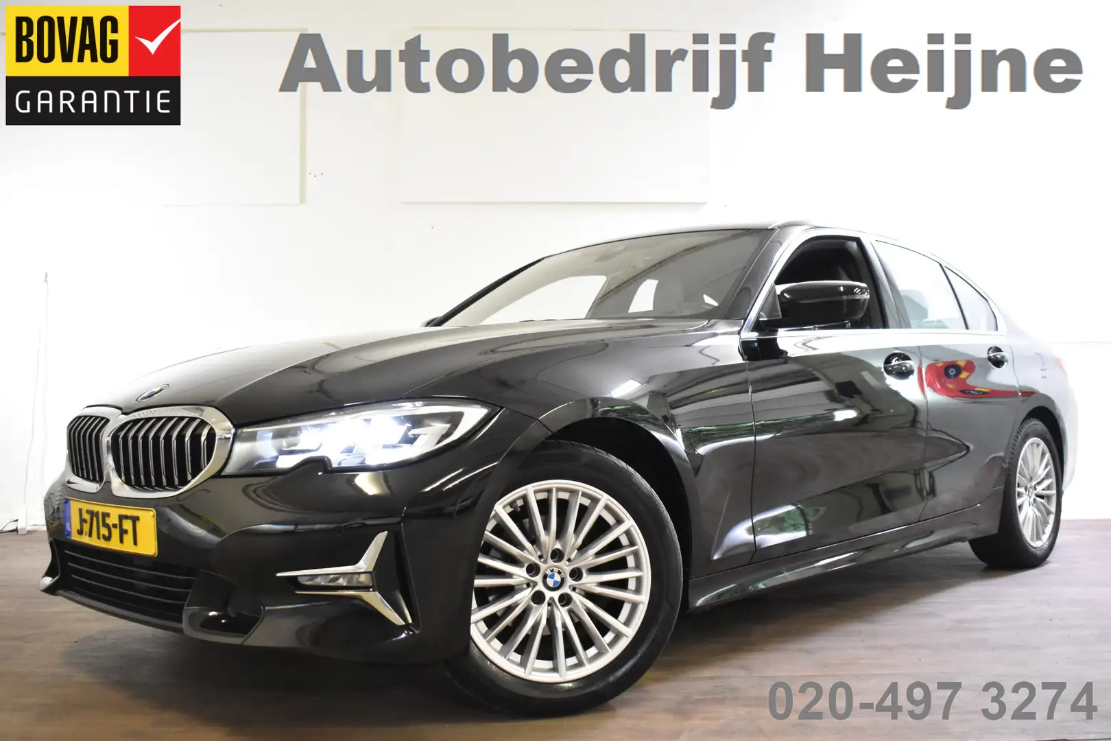 BMW 318 3-serie 318i AUT. EXECUTIVE EDITION LEDER/PDC/NAVI Zwart - 1