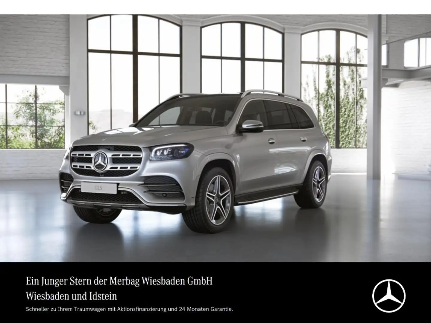 Mercedes-Benz GLS 400 d AMG-LINE PANO AIRMATIC AHK 7-SITZER APPLE Silber - 1