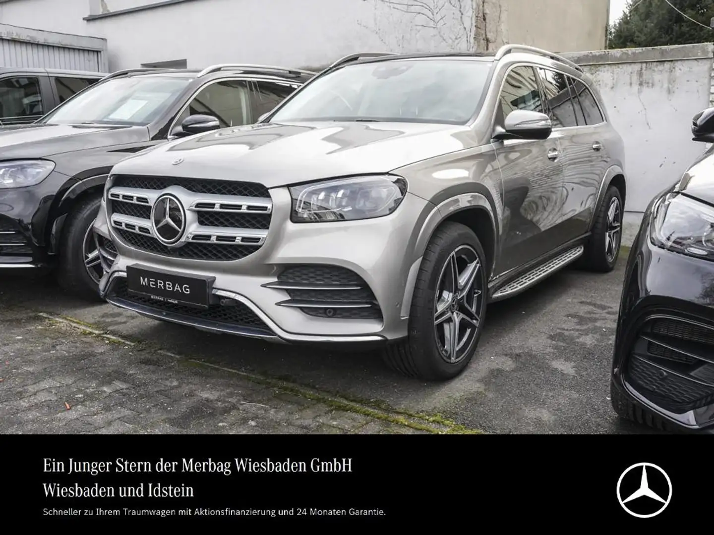 Mercedes-Benz GLS 400 d AMG-LINE PANO AIRMATIC AHK 7-SITZER APPLE Argent - 1