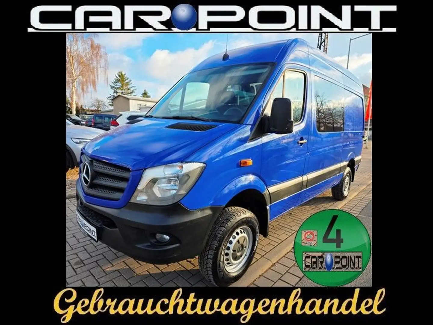 Mercedes-Benz Sprinter L2H2 316 CDI 4X4 , Stand- + Sitzheizg. Bleu - 1