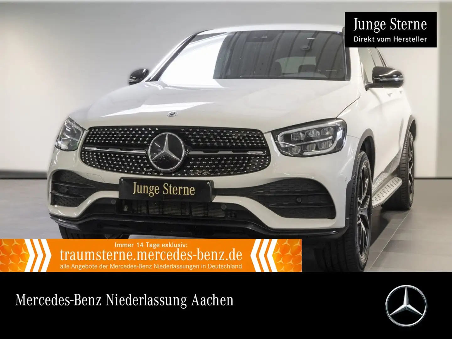 Mercedes-Benz GLC 300 e Coupé 4M AMG+NIGHT+AHK+LED+KAMERA+SPUR Blanc - 1