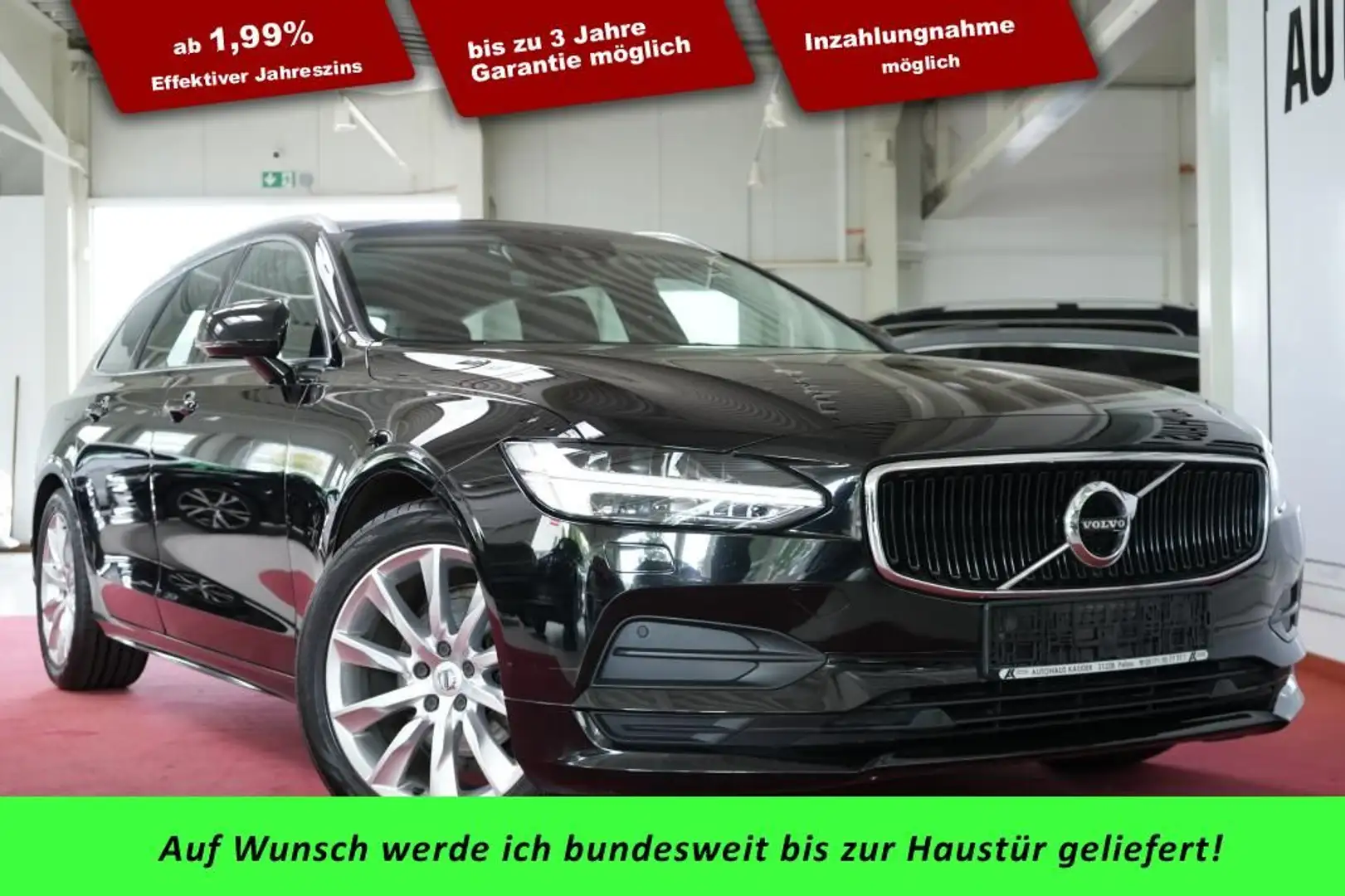 Volvo V90 D4 Geartronic Momentum *LED*Virtual* Noir - 1
