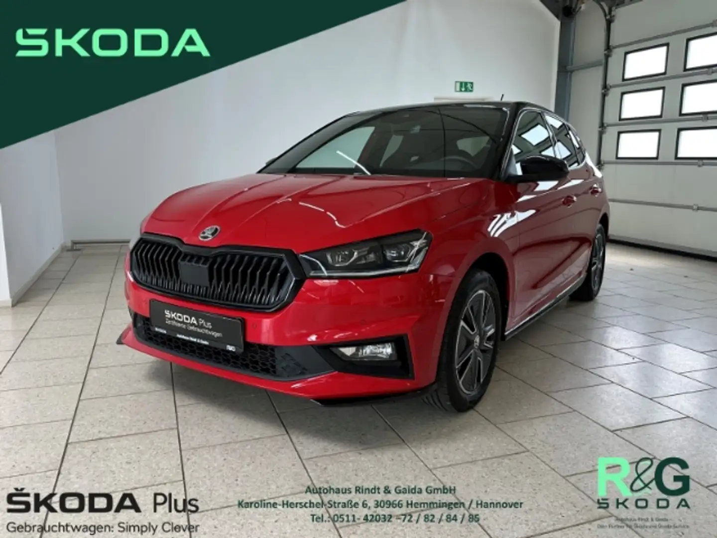 Skoda Fabia Monte Carlo 1.0 TSI Smartlink PDCv+h Keyless Spurh Rot - 1