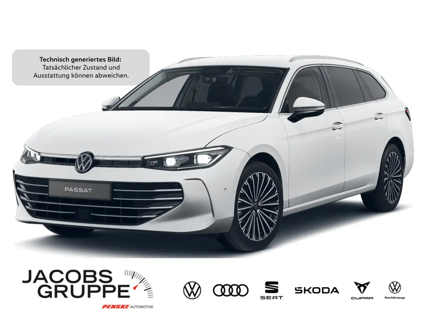 Volkswagen Passat Variant 2.0 TDI Elegance DSG,Navi,Matr Weiß - 1