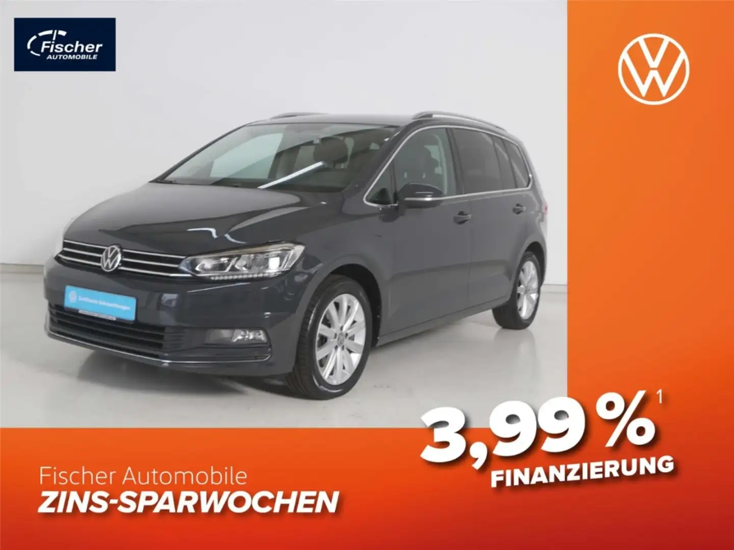 Volkswagen Touran 1.5 TSI Highline DSG NAV/LED/Klima/DAB+ Grau - 1