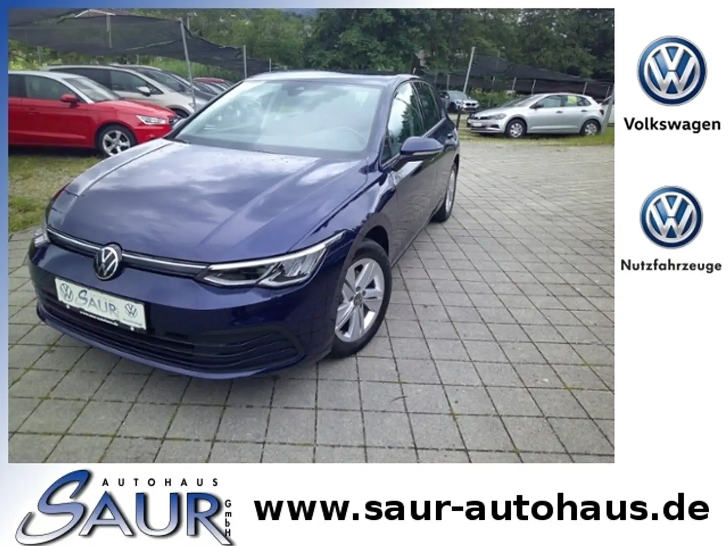 Volkswagen Golf VIII 1.5 TSI Life*Navi*LED*Klima*PDC*DAB+*APP* LE Blau - 1