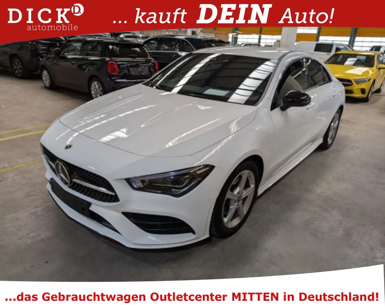 Mercedes-Benz CLA 220 d 4Mat 8G AMG/LED+/VIRTU/HIFI/SHZ/8Fa Blanc - 1