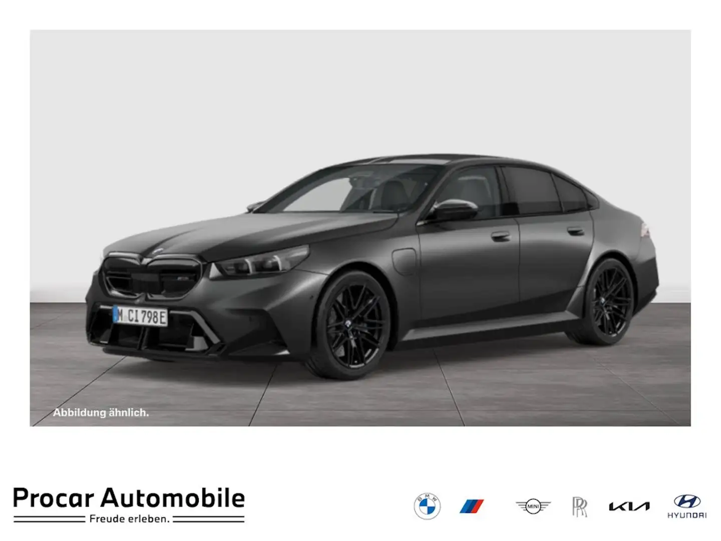 BMW M5 Limousine Comf.Pak. PANO ACC AHK RFK NAVI LED Gris - 1