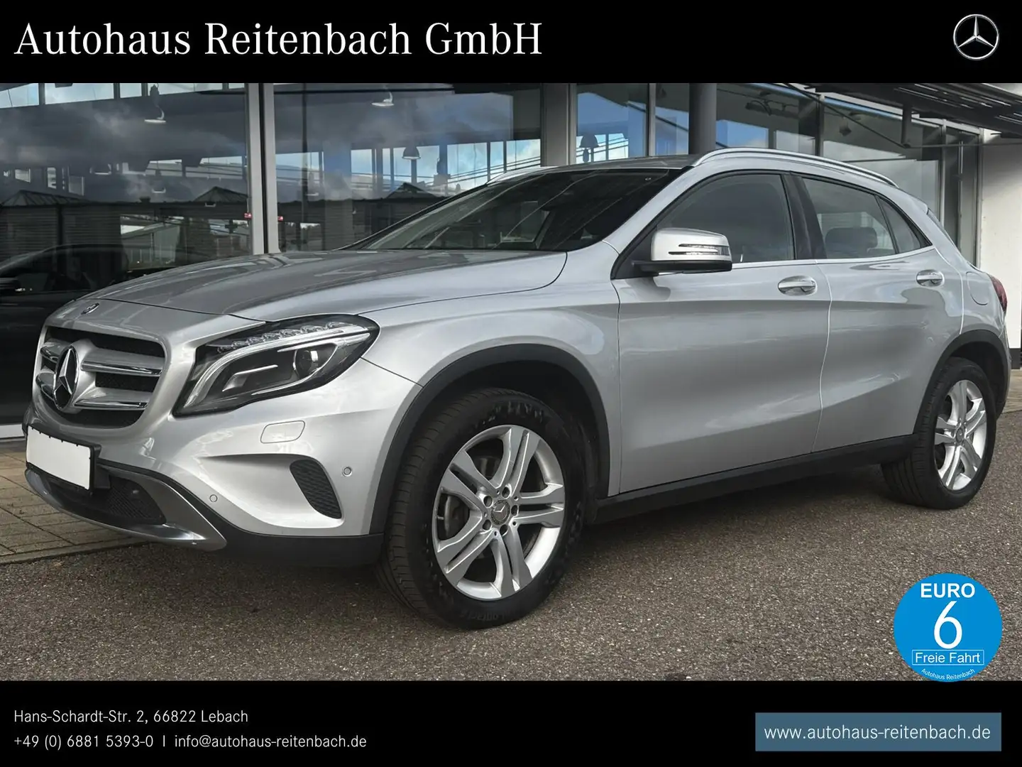 Mercedes-Benz GLA 180 GLA180 URBAN+AHK+XENON 7G-DCT+KAMERA+PTC+SITZHZG Argent - 1