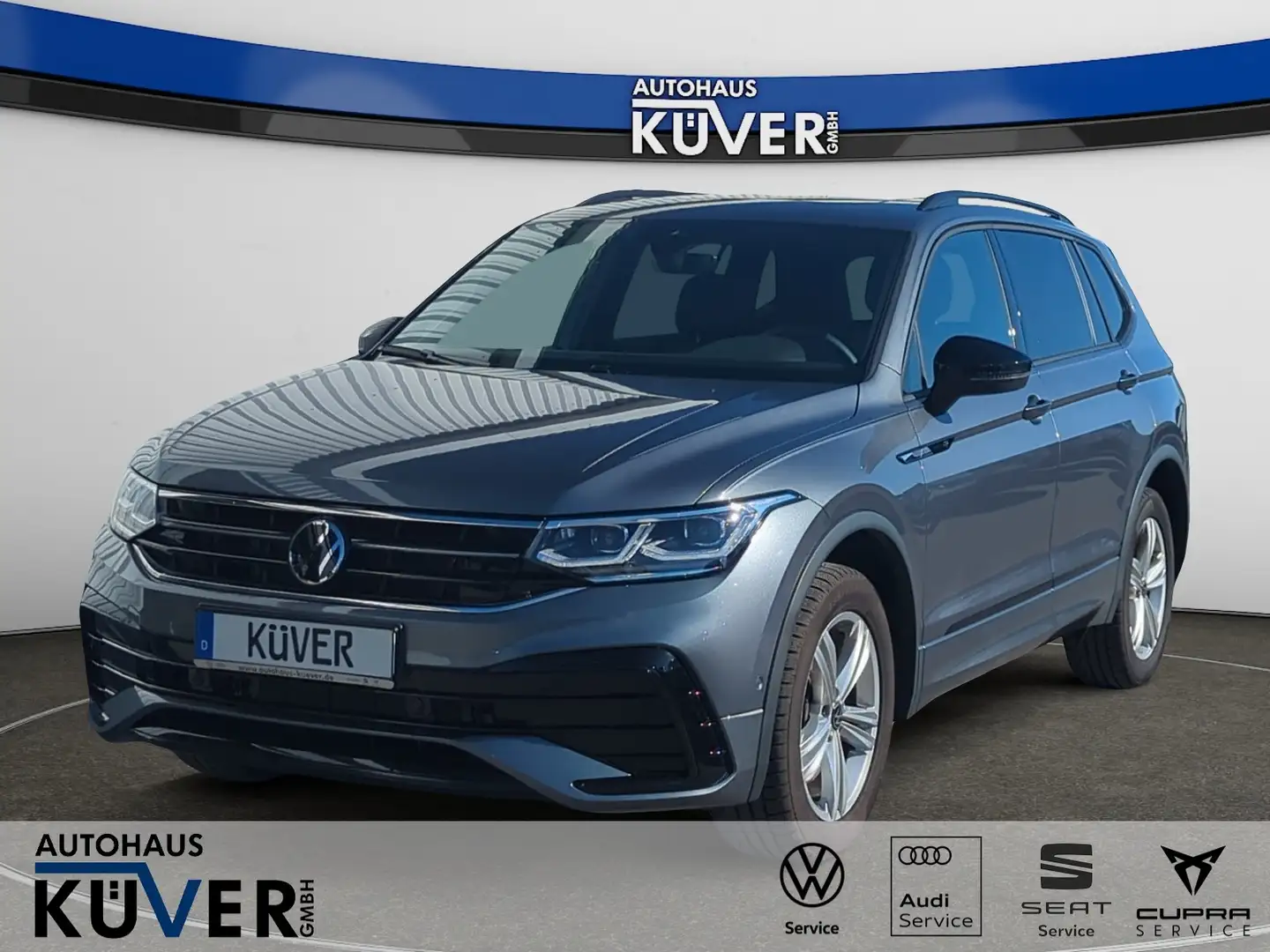 Volkswagen Tiguan Allspace R-Line 2,0 TSI DSG 4M+Pano+AHK Grau - 1