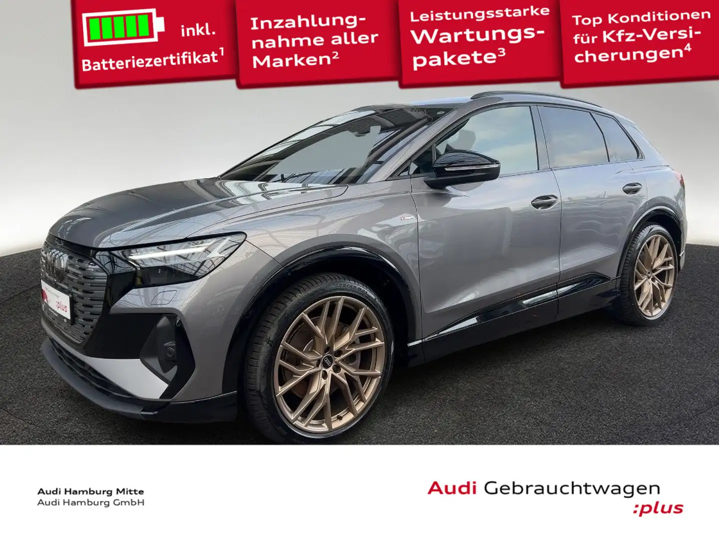 Audi 40 e-tron 150 kW Navi Wärmepumpe AHK Grau - 1