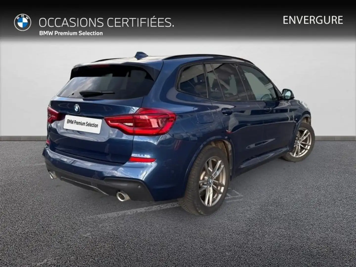 BMW X3 xDrive20dA 190ch M Sport Euro6d-T Bleu - 2